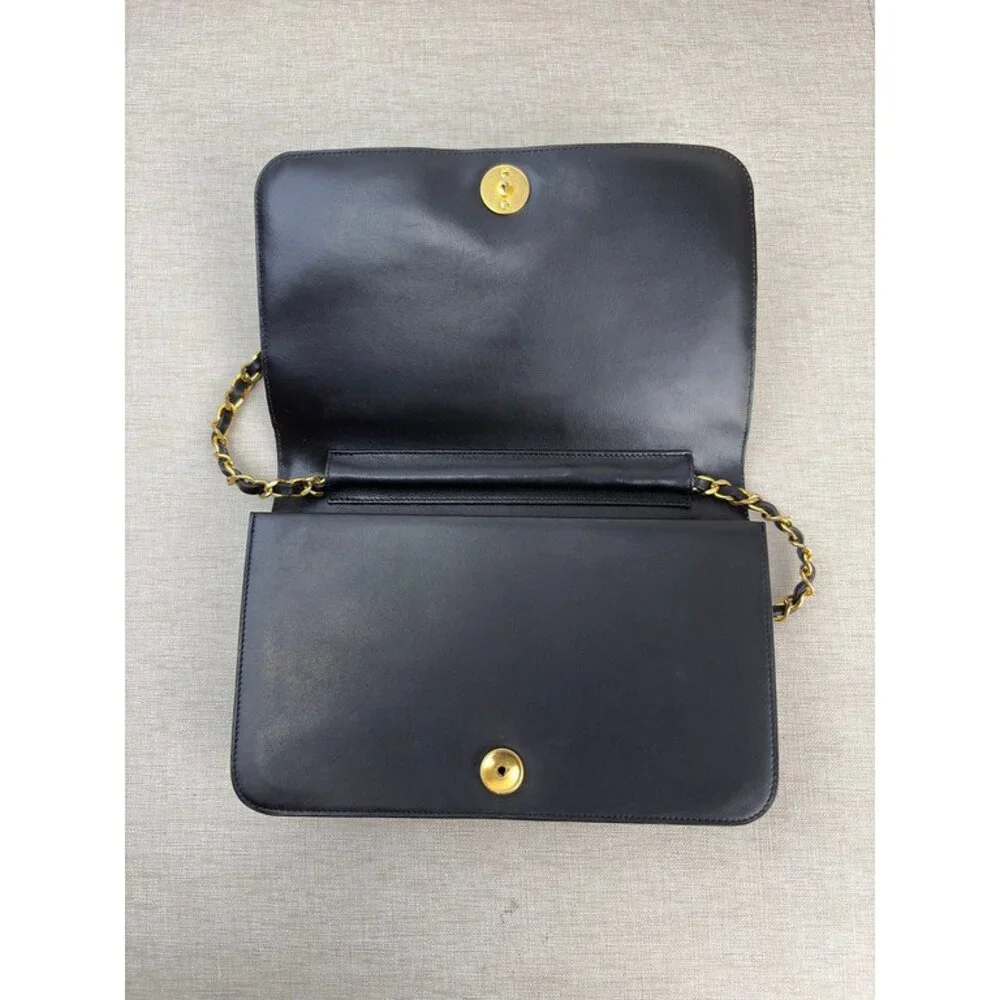 CHANEL Black Crocodile CC Flap Bag Small GHW
